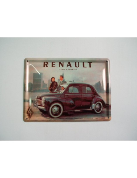 Mini plaque métal 4 CV