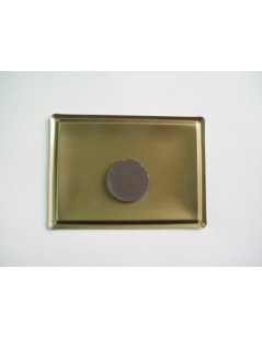 Mini plaque métal Dauphine verte