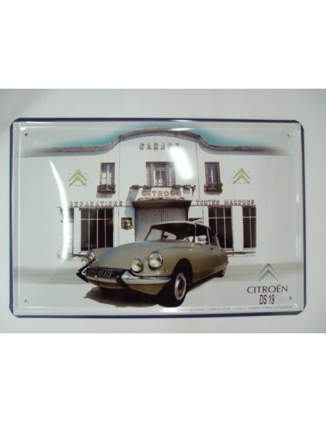 PLAQUE METAL CITROEN DS