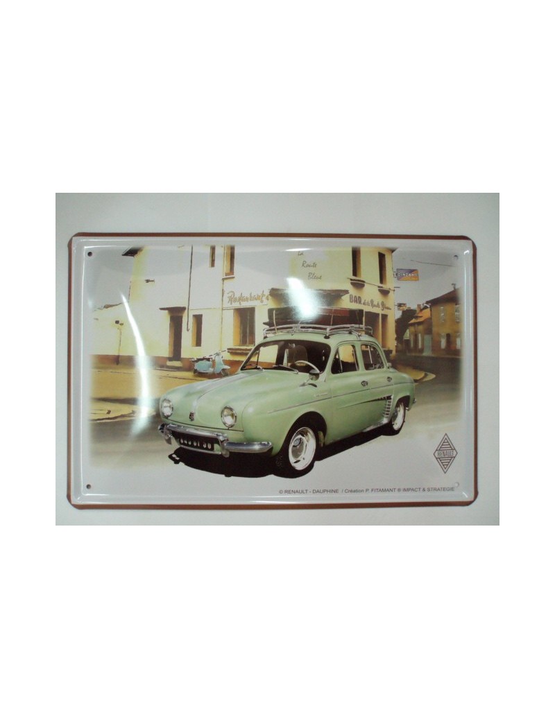 PLAQUE METAL RENAULT Dauphine