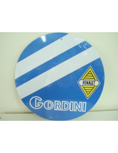 PLAQUE METAL RENAULT GORDINI