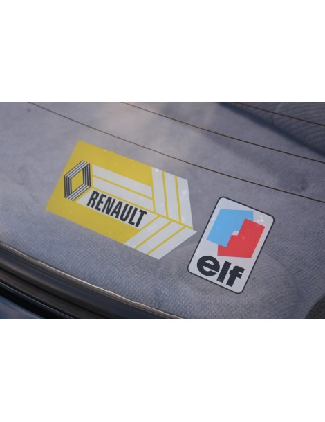 Autocollant Renault Elf de lunette arrière 73-78.