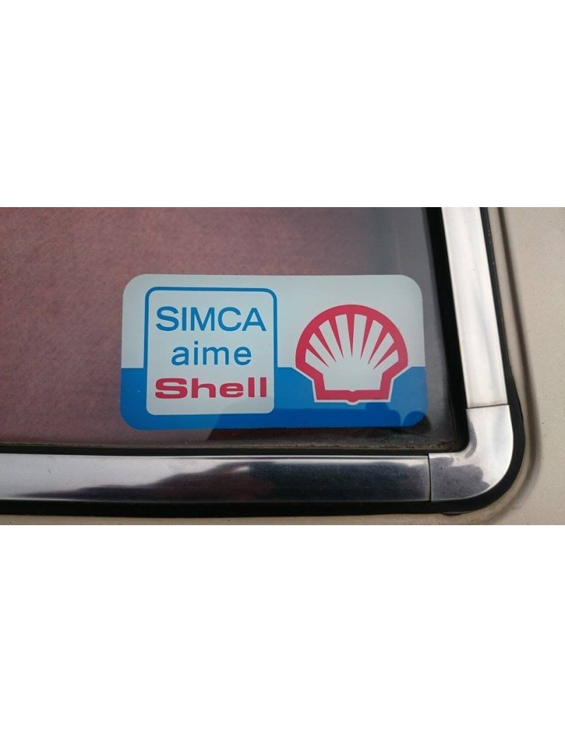 AUTOCOLLANT ''SIMCA AIME SHELL''