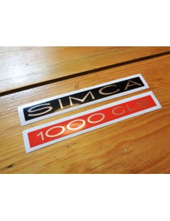 JEU D'AUTOCOLLANTS SIMCA / 1100 GLS