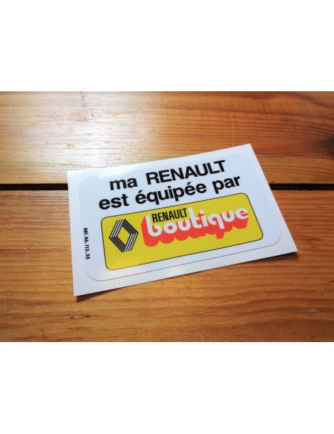 AUTOCOLLANT RENAULT BOUTIQUE