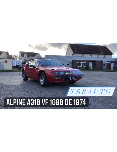 RENAULT ALPINE A310 VF 1600 DE 1974