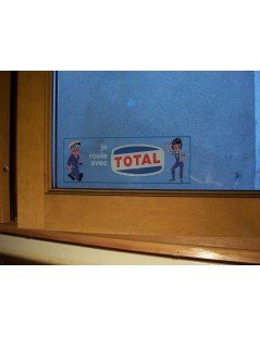 AUTOCOLLANT''JE ROULE AVEC TOTAL''