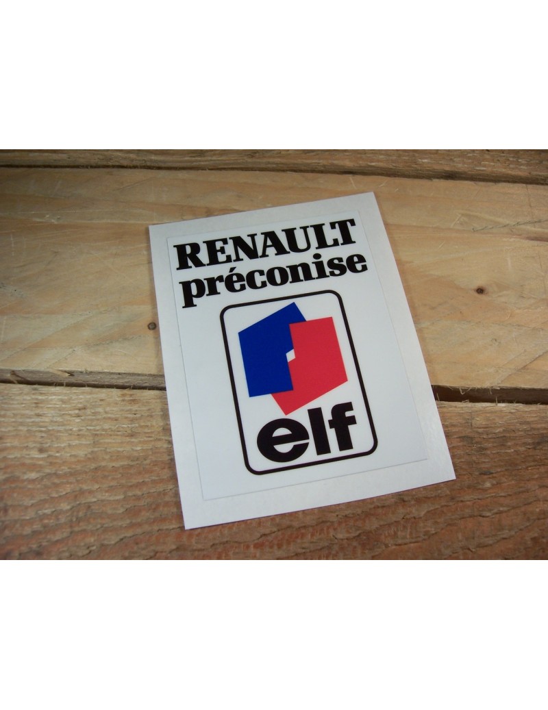 AUTOCOLLANT RENAULT PRECONISE ELF