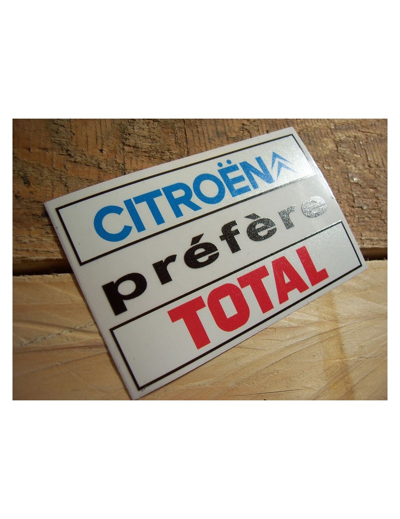 AUTOCOLLANT "CITROËN...