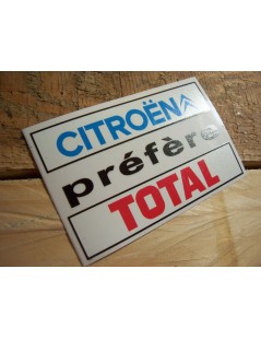 AUTOCOLLANT "CITROËN PREFERE TOTAL" DE LUNETTE ARRIÈRE