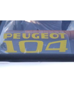 AUTOCOLLANT PEUGEOT 104 DE LUNETTE ARRIÈRE