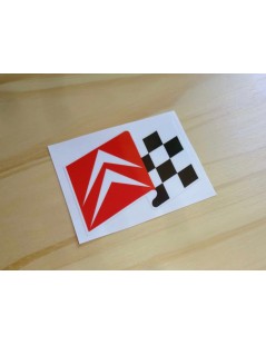 AUTOCOLLANT CITROEN SPORT DRAPEAU A DAMIER