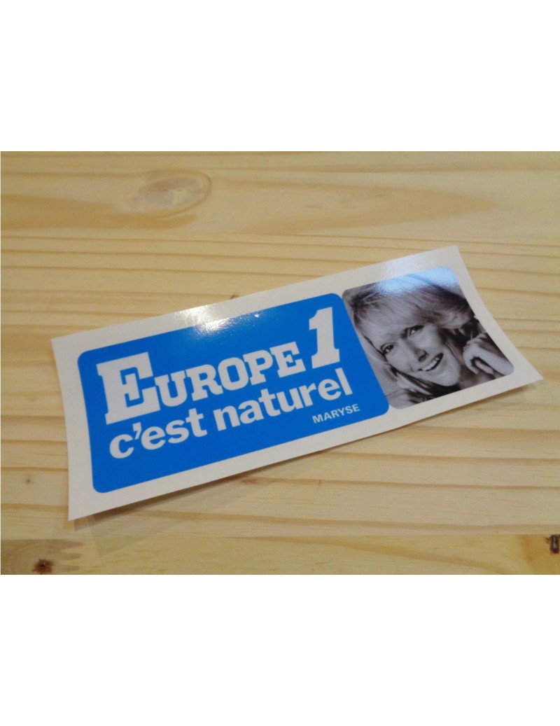 AUTOCOLLANT EUROPE 1 - MARYSE