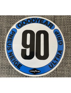 AUTOCOLLANT "90" GOODYEAR PNEU NEIGE ULTRA GRIP