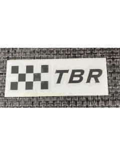 AUTOCOLLANT DAMIER TBR AUTO GRIS ANTHRACITE