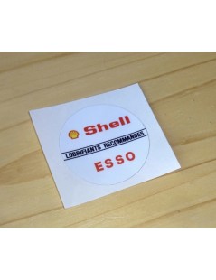 AUTOCOLLANT "SHELL ESSO" POUR BOUCHON D'HUILE