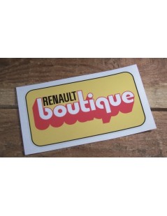 AUTOCOLLANT "RENAULT BOUTIQUE"