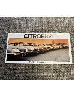 Brochure Citroen Gamme année-modèle 1981