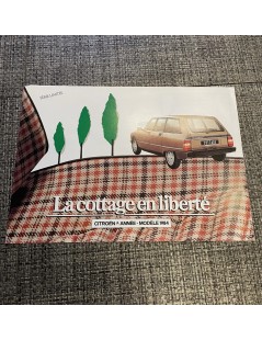 Brochure Citroen GS Break cottage "La cottage en Liberté" modèle 1984