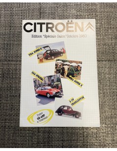 Brochure Citroen Edition spéciale Salon octobre 1980