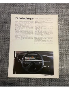 Brochure Citroen GS "Voiture sans frontières"