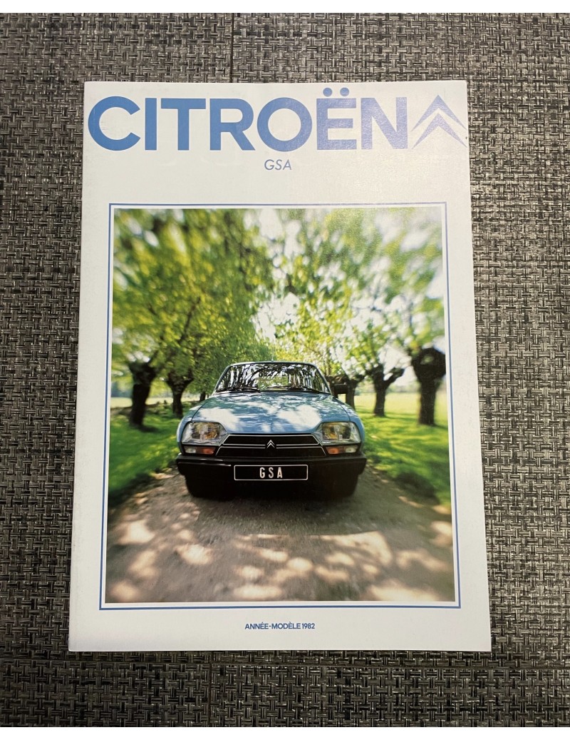 Brochure Citroen GSA année...