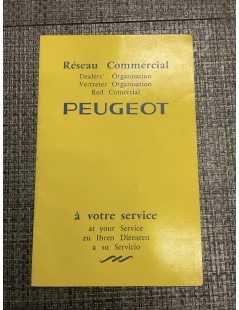 Carnet Manuel réseau commerciale Peugeot