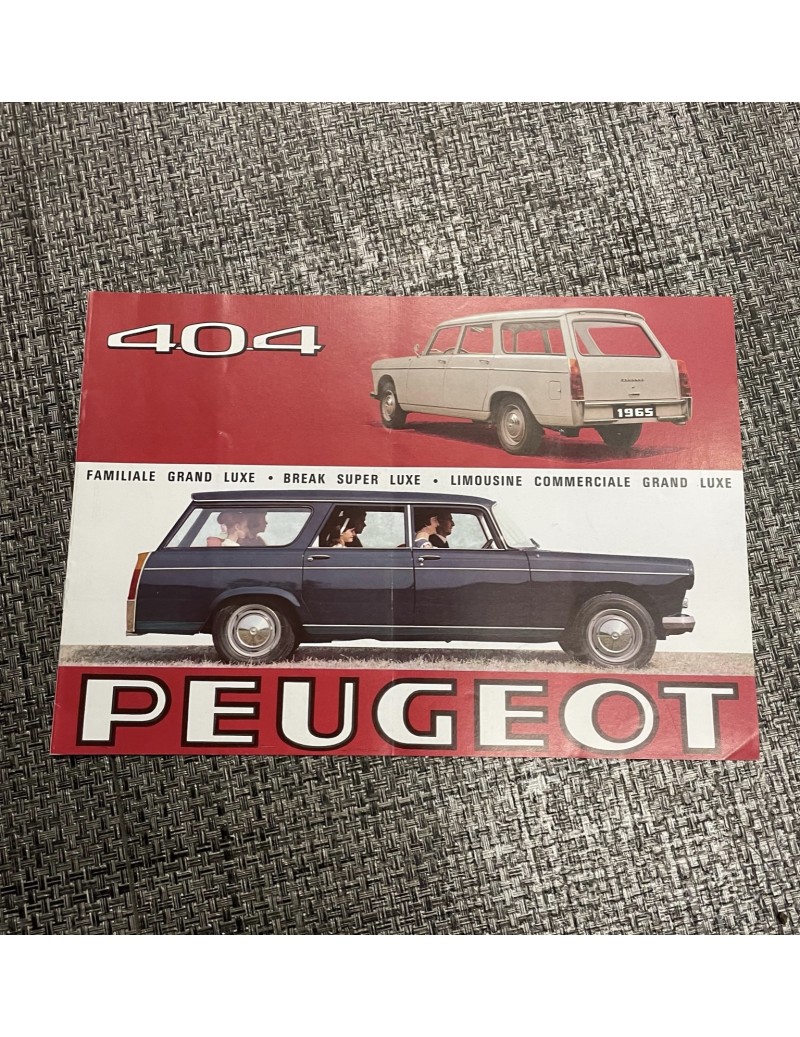 Brochure Peugeot 404...