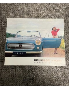 Brochure Peugeot 404 cabriolet et coupé 1963
