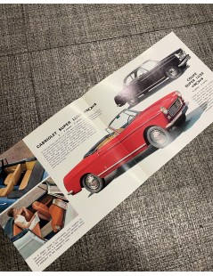Brochure Peugeot 404 cabriolet et coupé 1963
