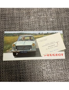 Brochure dépliant Peugeot 404 1962