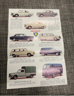 Brochure dépliant Peugeot 404 1962