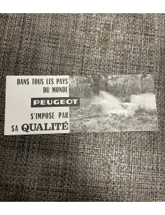 Brochure dépliant victoires Peugeot "Dans le rallye des 1000 miles au Tanganyika"