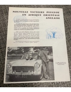 Brochure Peugeot 403 "Magnifique victoires Peugeot en Afrique"