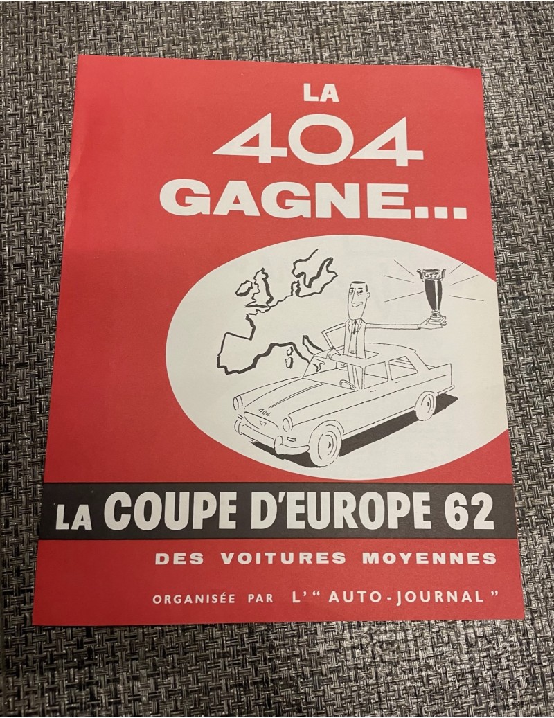 Brochure Peugeot 404 "La...