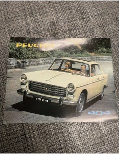 Brochure peugeot 404 1964