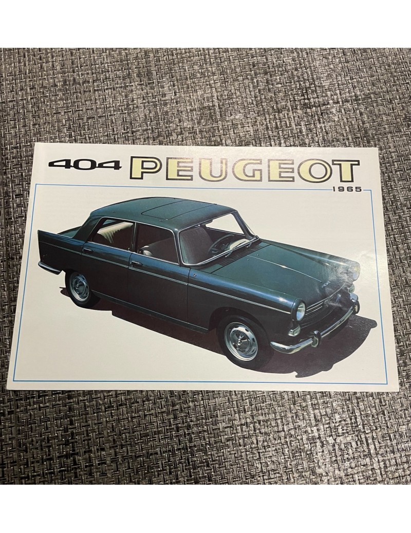 Brochure Peugeot 404  1965