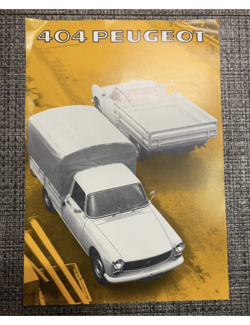 Brochure Peugeot 404 Pick up