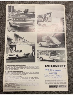 Brochure Peugeot 404 Pick up