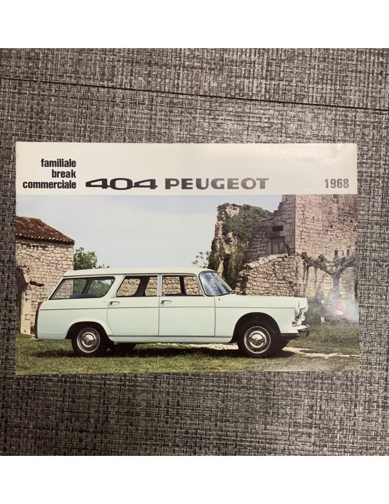 Brochure 404 Peugeot...