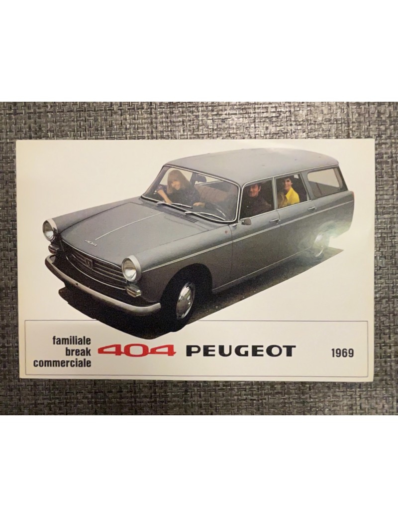 Brochure 404 Peugeot...