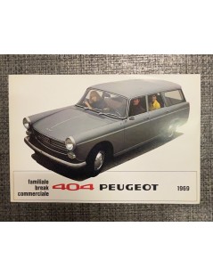 Brochure 404 Peugeot Familiale, break et commerciale 1969
