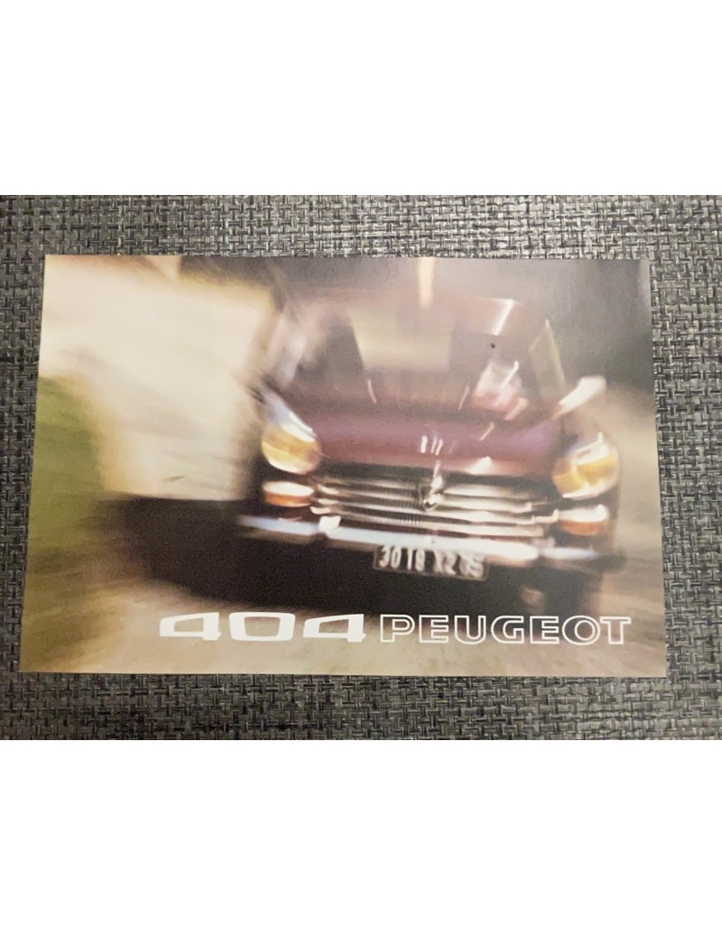 Brochure 404 Peugeot