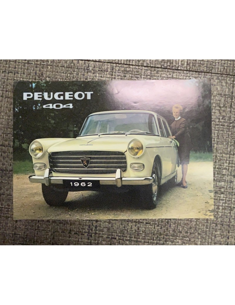 Brochure Peugeot 404 1962
