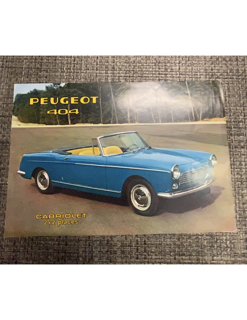 Brochure Peugeot 404...