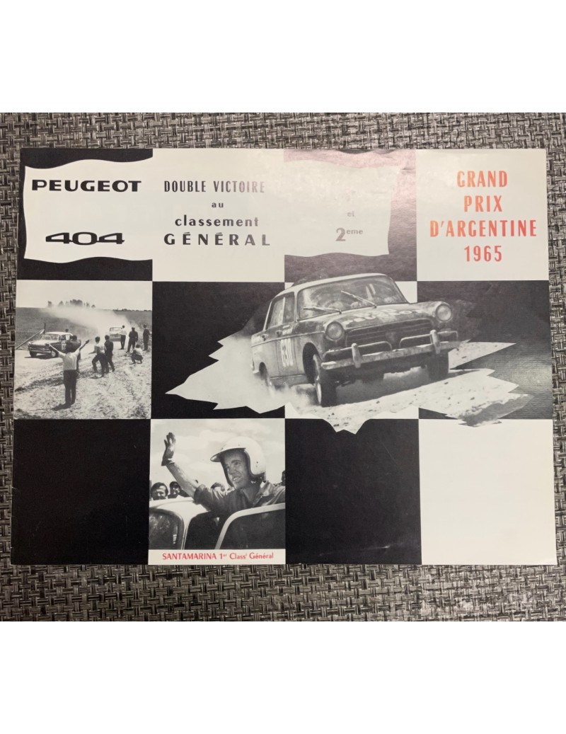 Brochure Peugeot 404 "Gand...
