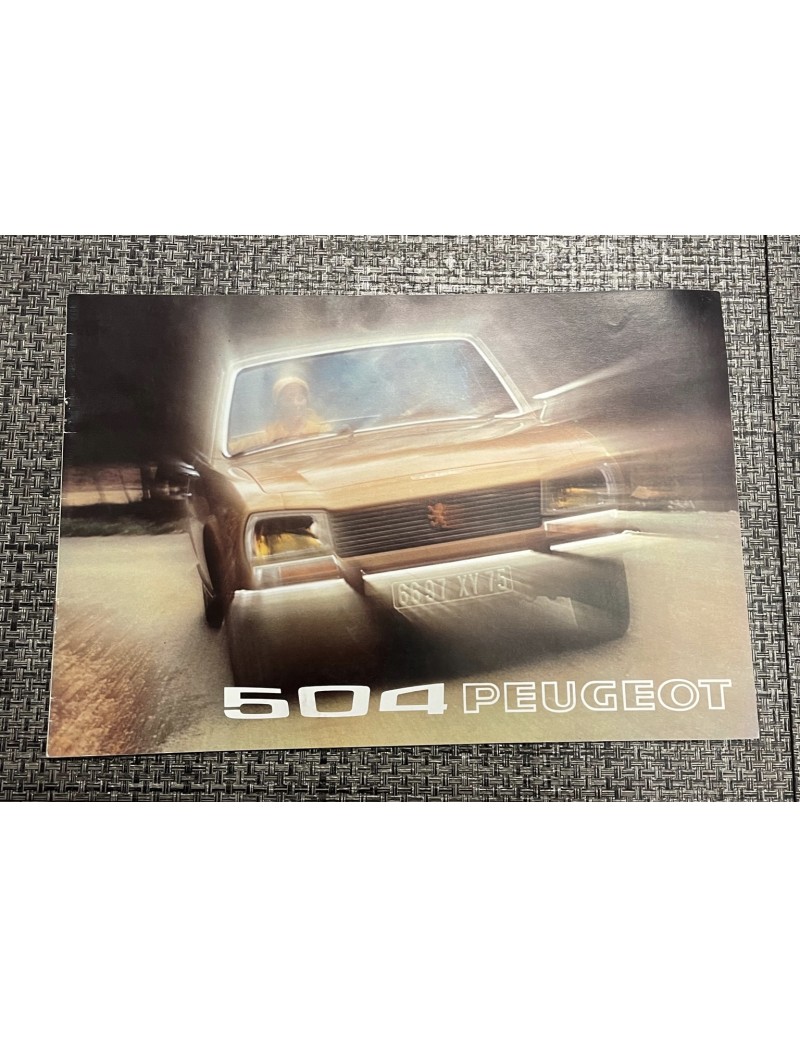 Brochure Peugeot 504 de 1973