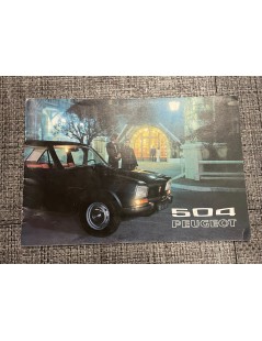 Brochure Peugeot 504 de 1972