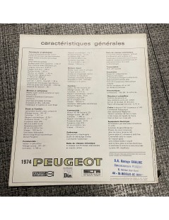 Brochure Peugeot 504 de 1974