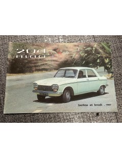 Brochure Peugeot 204 Berline et Break 1967
